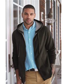 Hanes N280 Nano Hooded Full-Zip Sweatshirt