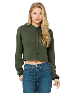 Bella + Canvas 7502 Women's Cropped Fleece Hoodie